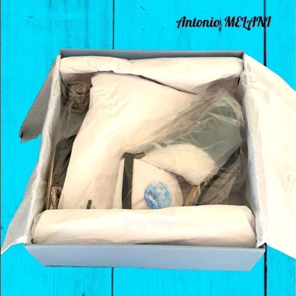 ANTONIO MELANI NEW IN BOX HILLORAY BLACK STRAPPY HIGH SANDAL SHOE - Picture 8 of 9